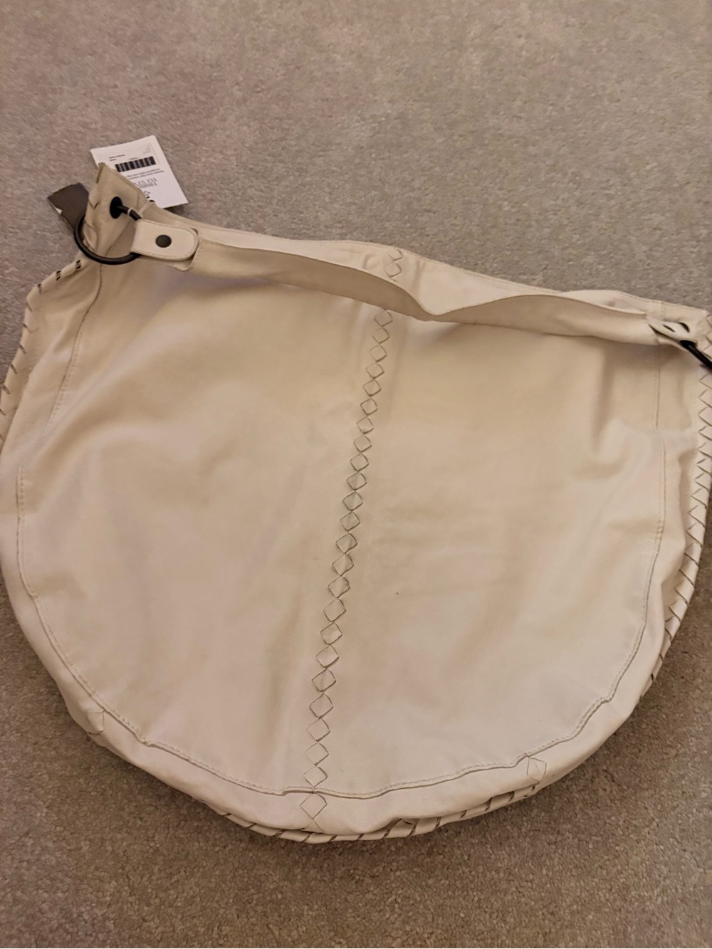 Bottega Veneta Cream Braided Leather Hobo